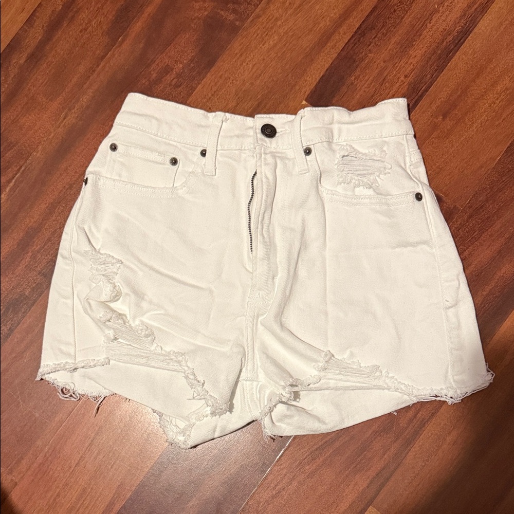 Abercrombie & Fitch Curve Love Denim Shorts